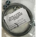 Hunter Fan Co. Jan Fan Jan Fan 12' Of 1/8in Dia. Safety Cable With Clamps, Silver JF-SCK